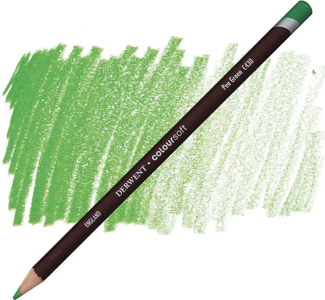 Derwent Coloursoft Potlood Pea Green C430
