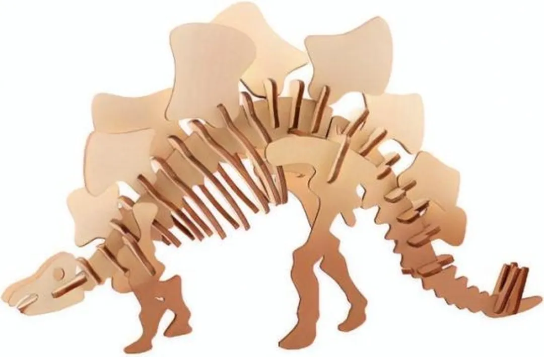 Johntoy Houten 3D Puzzel Tyrannosaurus Rex 21cm - 4 Stuks - afbeelding 6 van 6