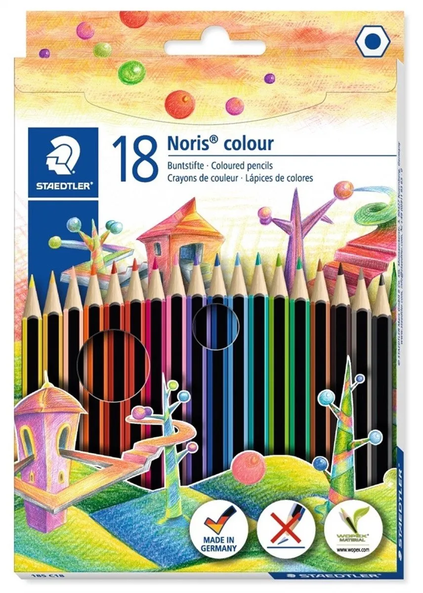 STAEDTLER Noris 17,5cm Kleurpotloden - 18 Stuks Multicolor