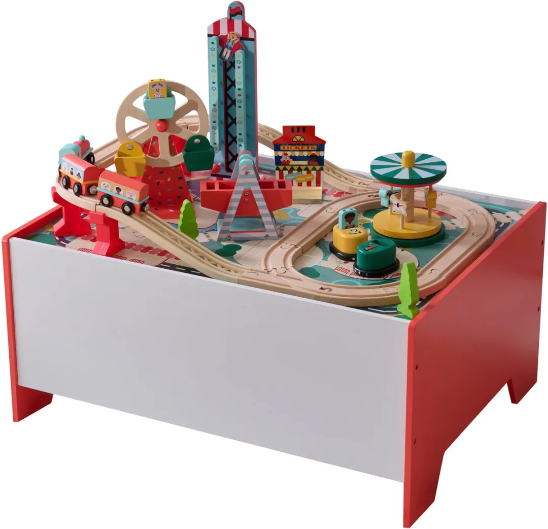 Teamson Kids Houten Treinset Speeltafel T-AT-0006-00A