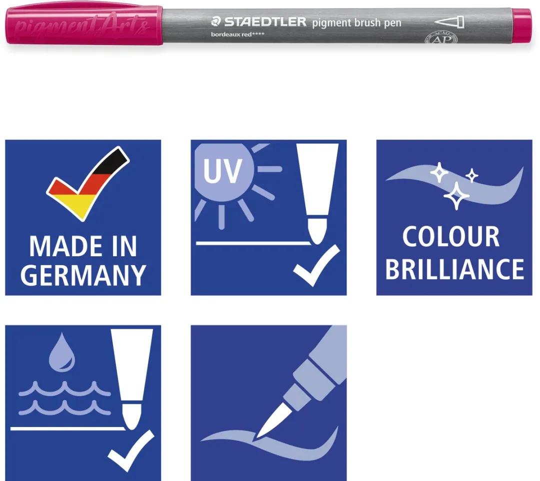 STAEDTLER Pigment Arts Pen Portrait Colours 12 Stuks