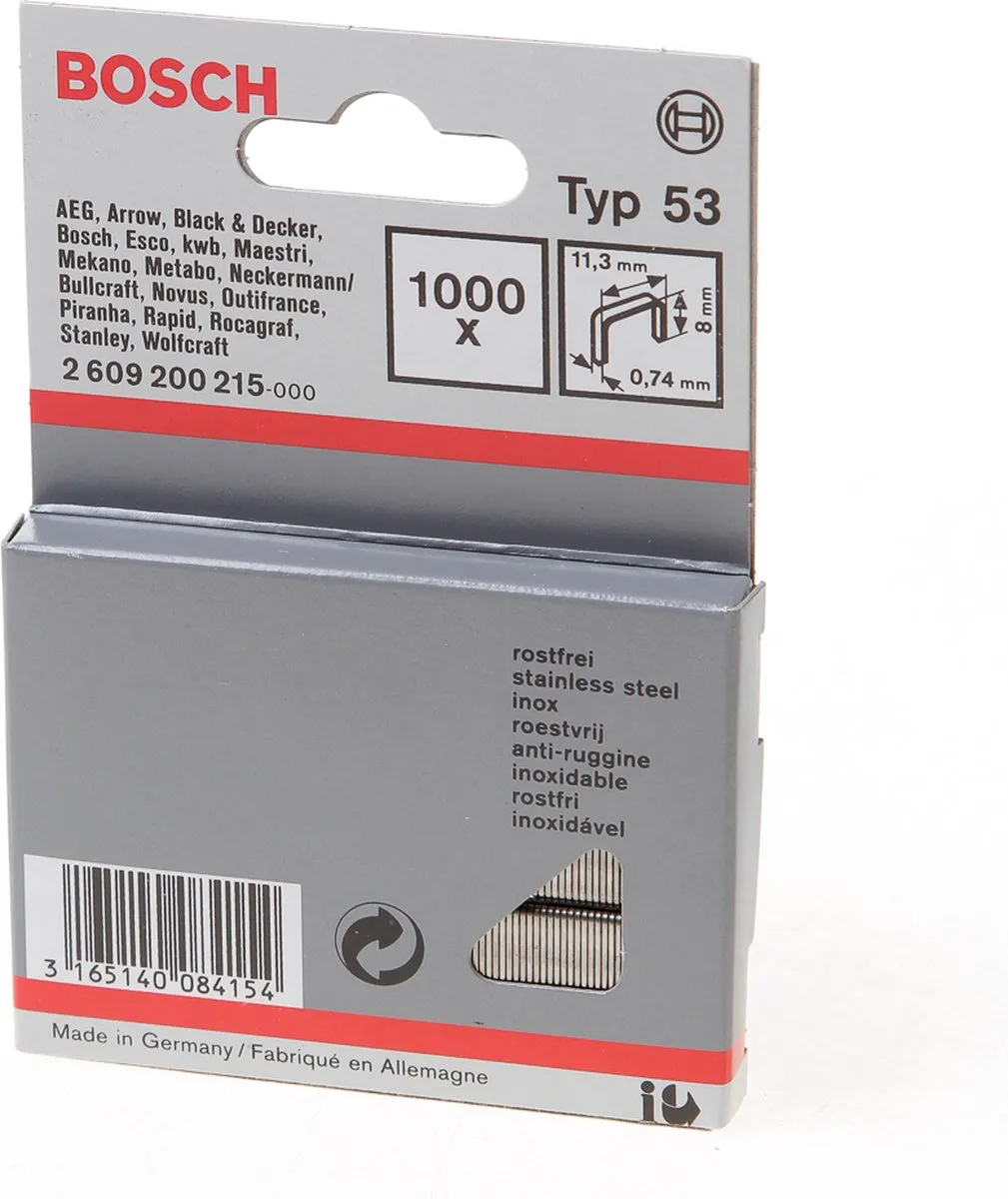 Bosch Draadstiften 53 11,4x0,74x8mm