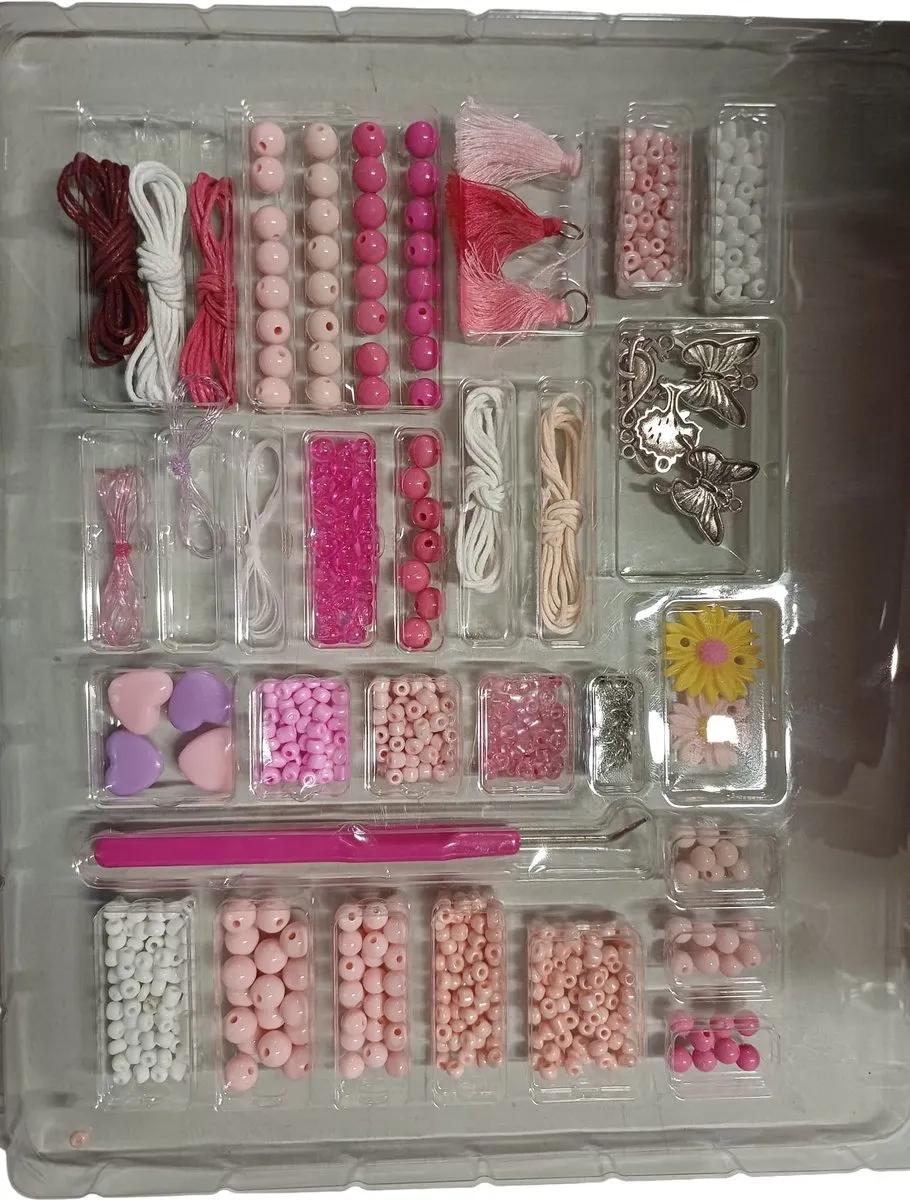 Eddy Toys Sierraden Set - 200 Stuks - Roze