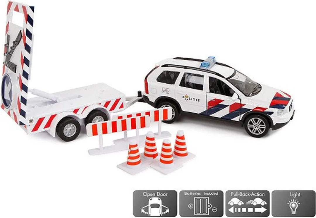 Kids Globe Die-cast Politie Volvo XC90 510633 - Wit