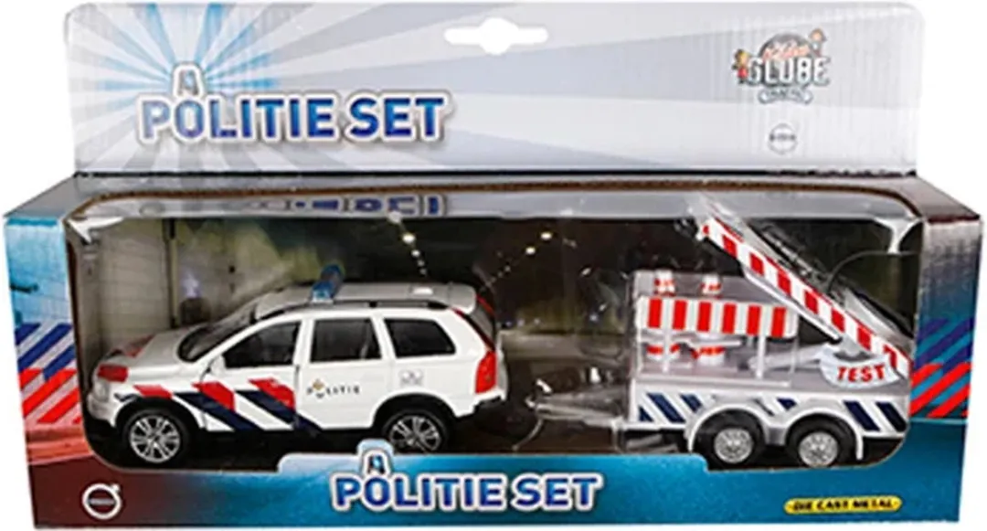 Kids Globe Die-cast Politie Volvo XC90 510633 - Wit