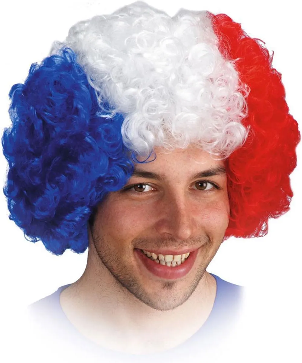 Carnival Toys Pruik Frankrijk Synthetisch Afro