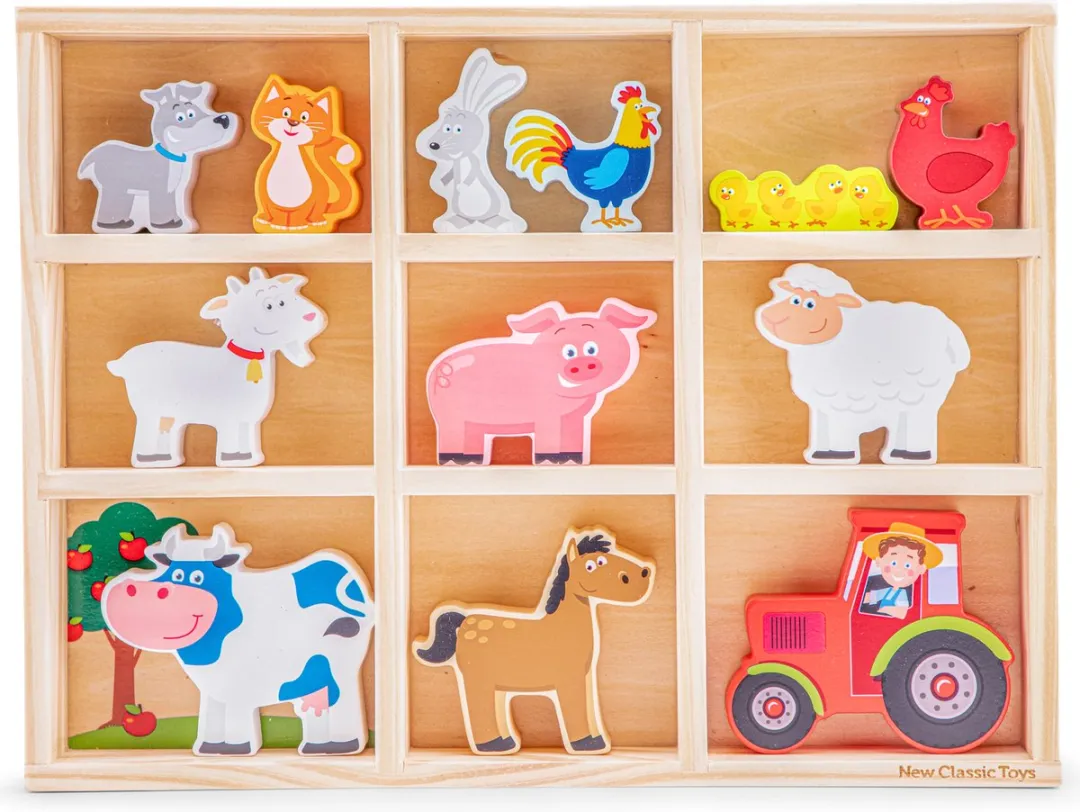 New Classic Toys Houten Boerderij Speelfigurenset 11850