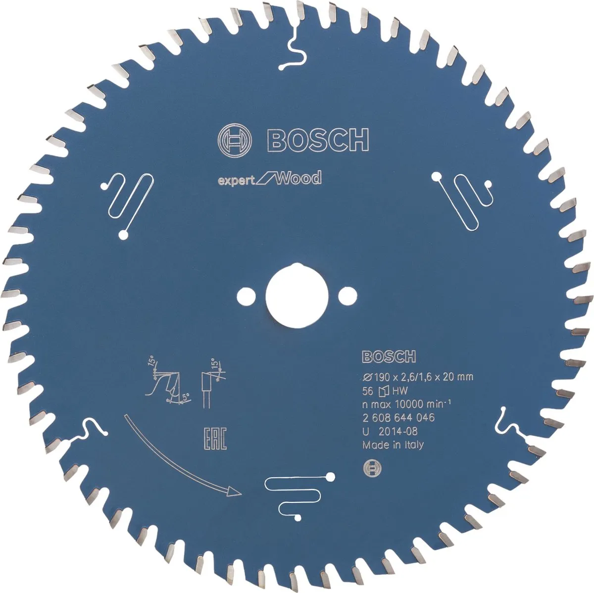 Bosch ConstructWood Cirkelzaagblad 190mm