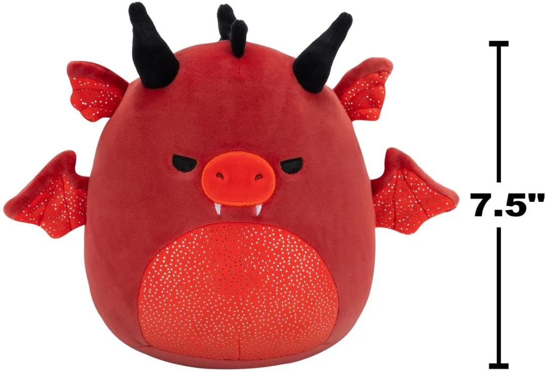 Squishmallows Salami 19cm Pluche - Rood
