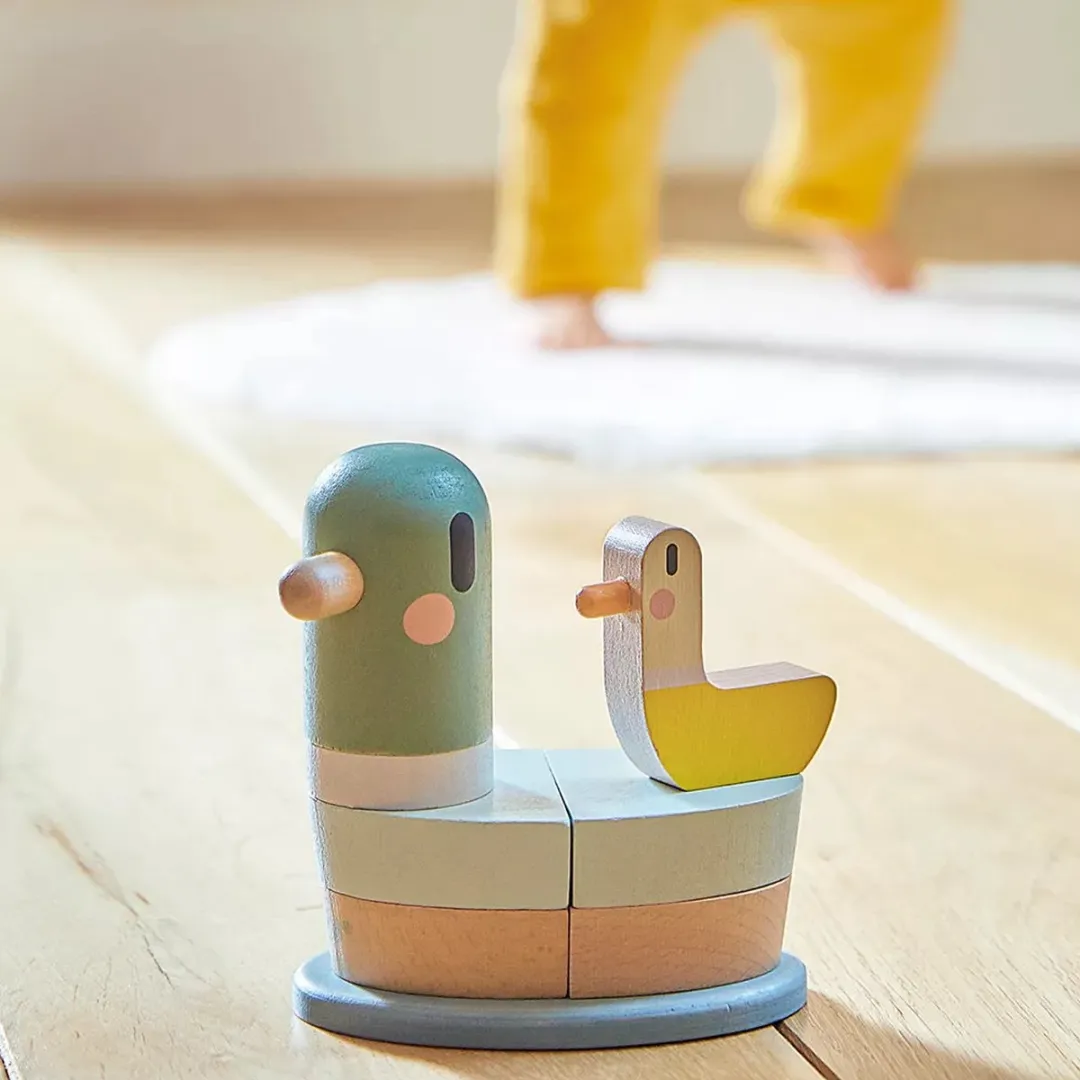 Janod Houten Stapeltoren Eend - 7 Stuks