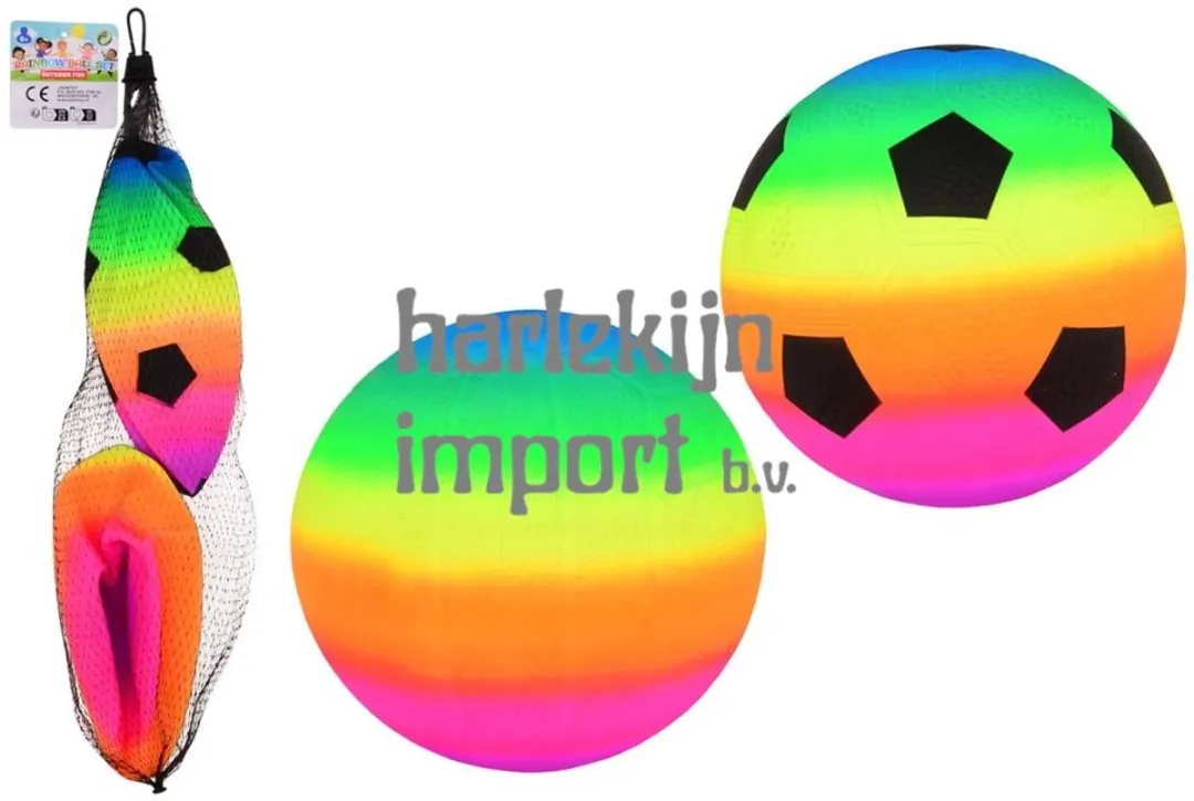 2 Regenboogballen Net - Maat 3 - JT29661 - afbeelding 6 van 6