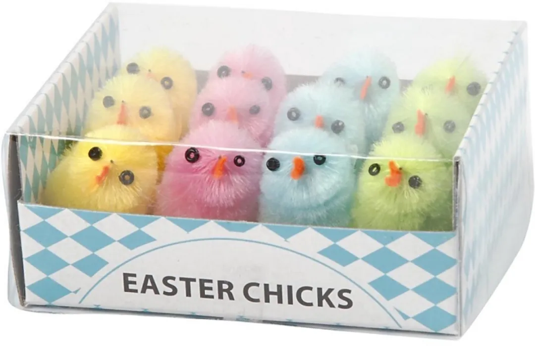Creativ Company Paaskuikens 30mm - 12 Stuks Multicolor