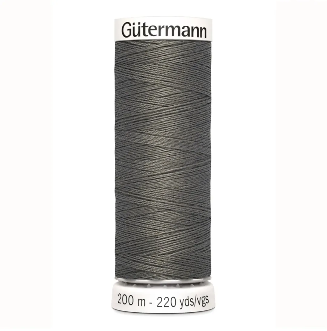 Gutermann Polyester Naaigaren 200m - Grijs