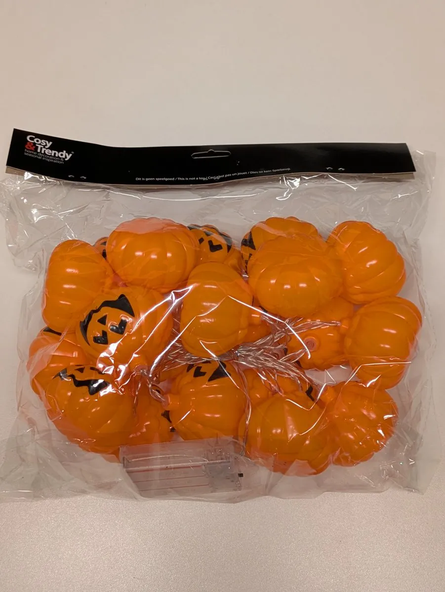 Cosy&Trendy Halloween Pompoen LED Slinger 300cm - Oranje