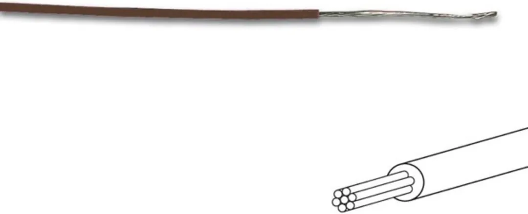 Velleman Montagedraad Ø1.4mm 0.2mm² Bruin
