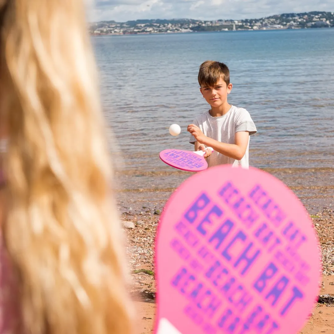 Toyrific Beachball Set 37,5 Cm Hout Blauw/wit 3-delig