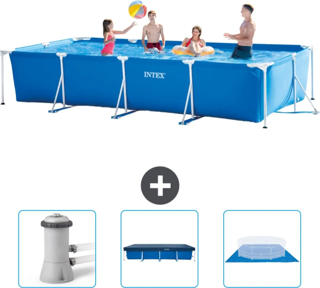 Intex Frame Zwembad 450x220x84cm Blauw