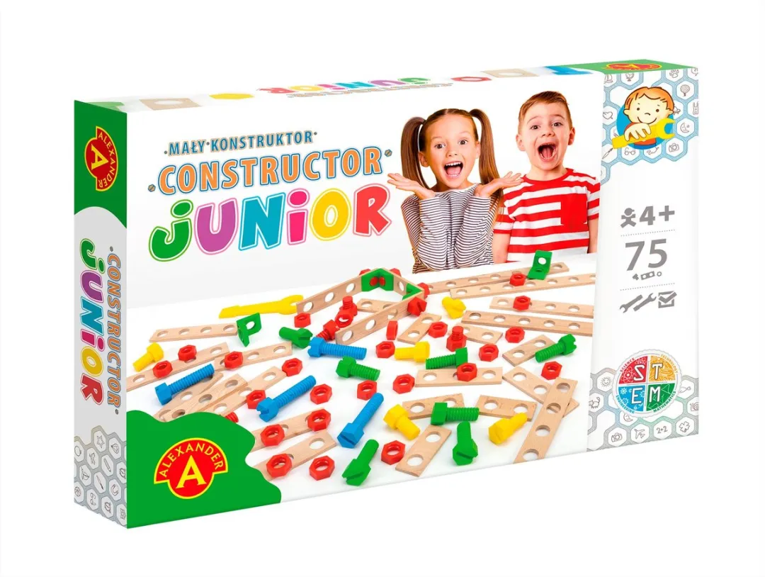 Alexander Toys Constructor Junior Bouwpakket - 75 Stuks - Multicolor