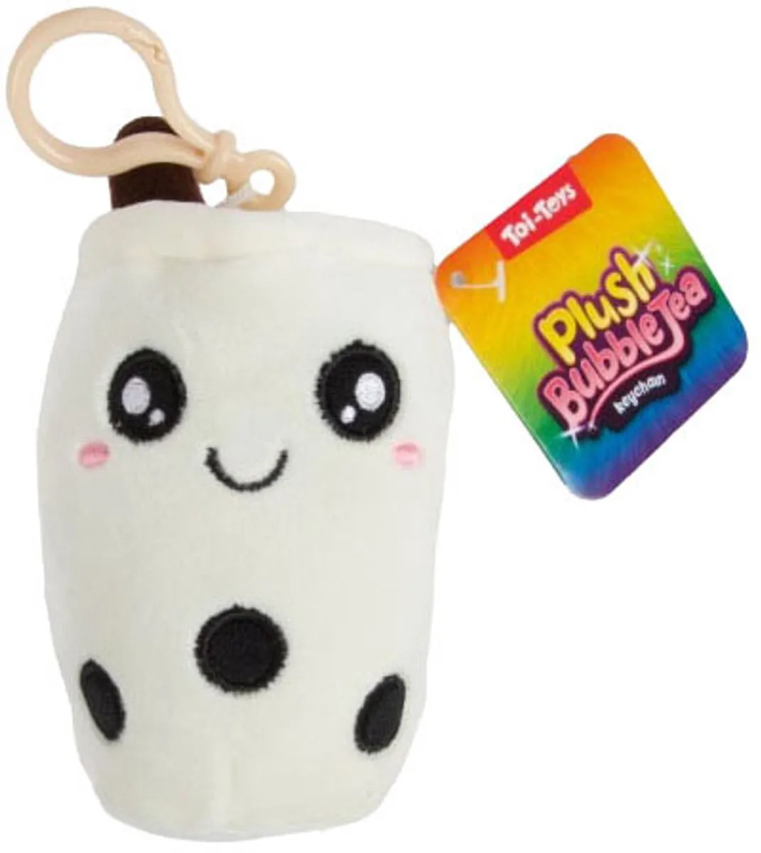 Toi-Toys Bubble Tea Pluche Sleutelhanger - 5 Stuks