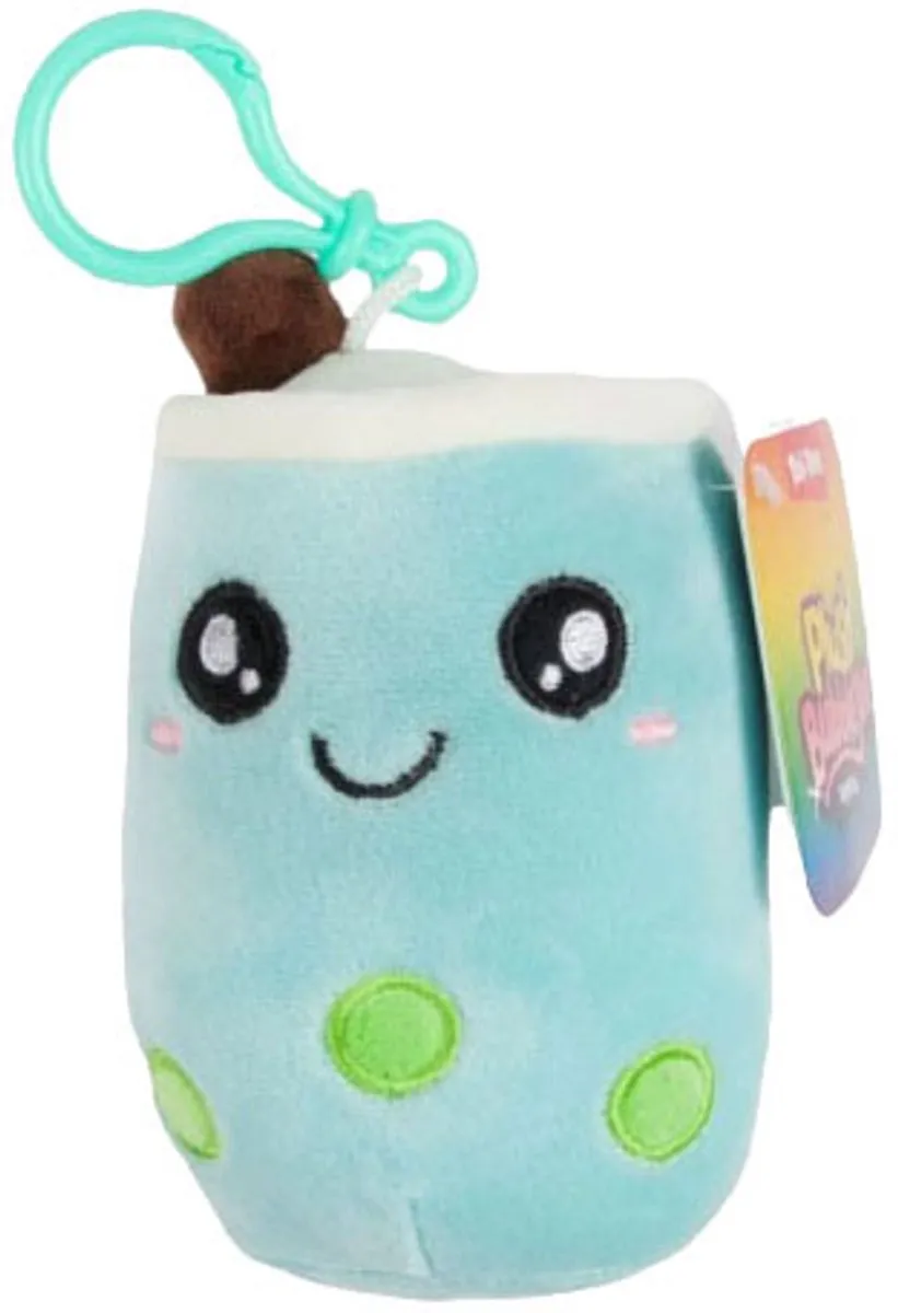Toi-Toys Bubble Tea Pluche Sleutelhanger - 5 Stuks