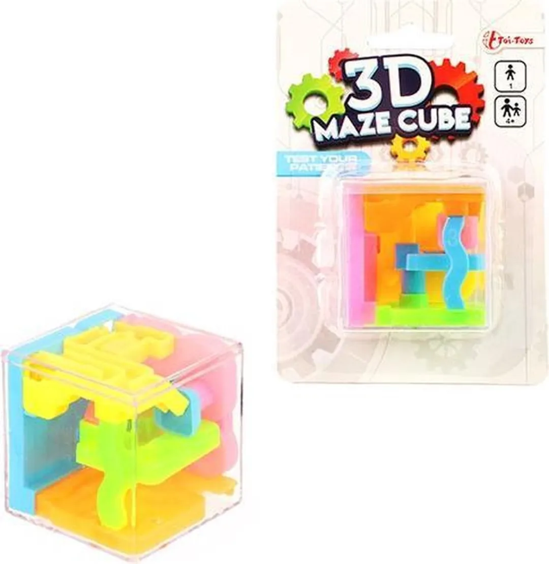Toi-Toys Fidget Kubus Doolhof 3D