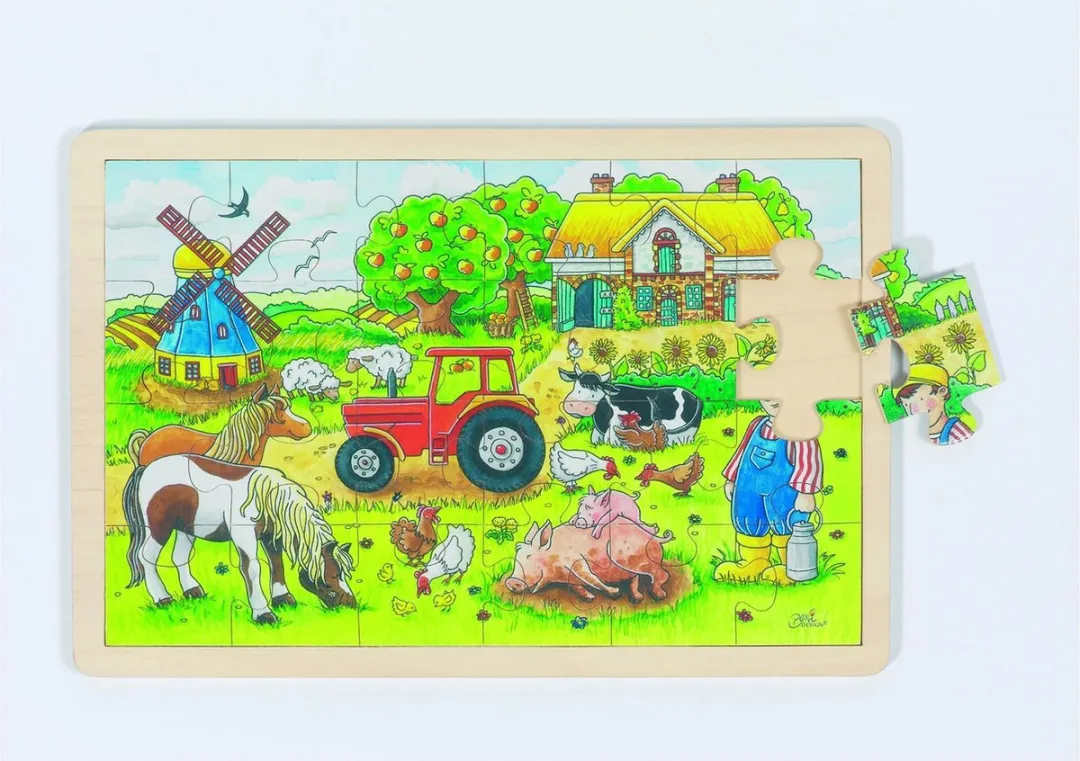 Goki Mr. Millers Farm Puzzle 24 Stuks