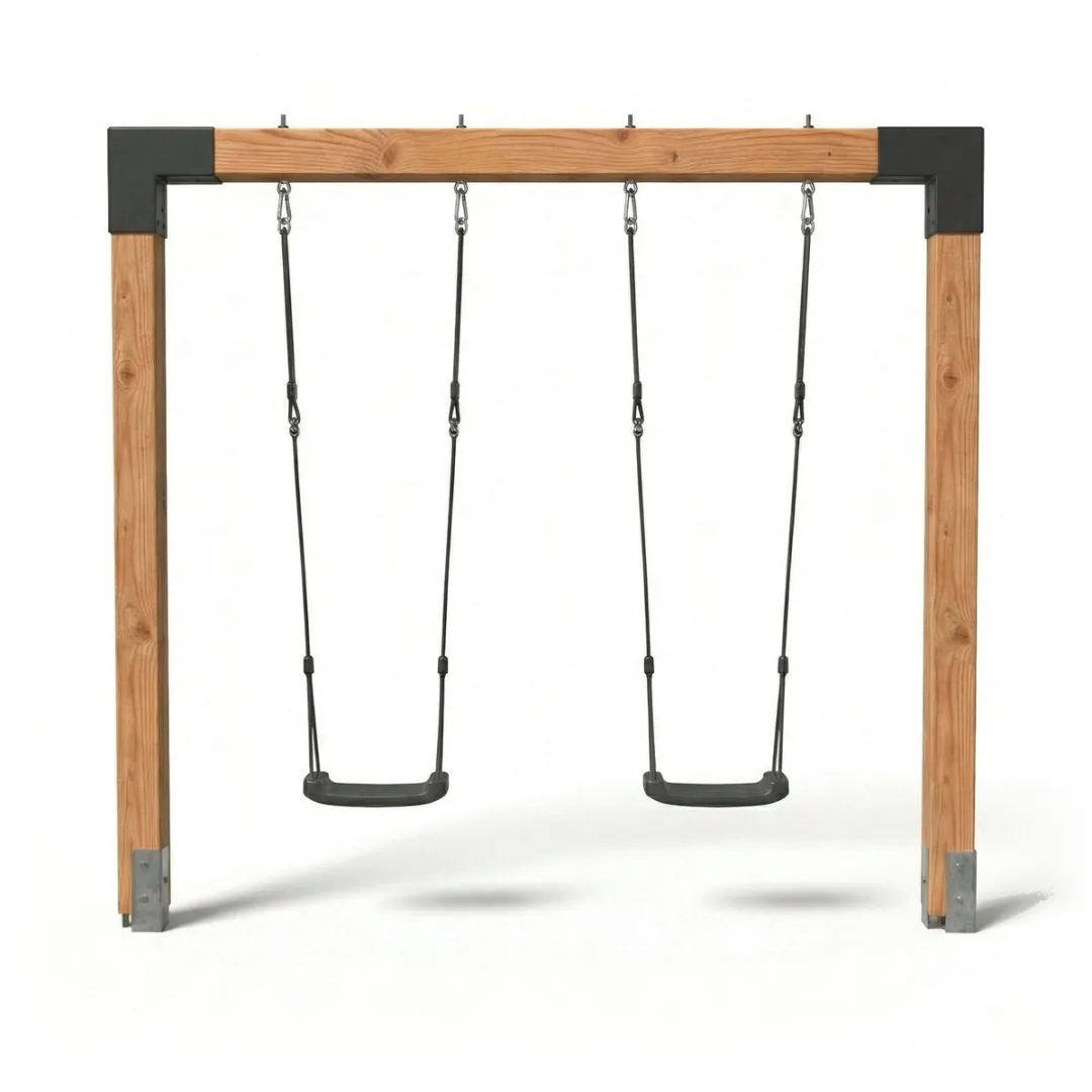 EXIT Linea Robust 110 Dubbele Houten Schommel - Naturel