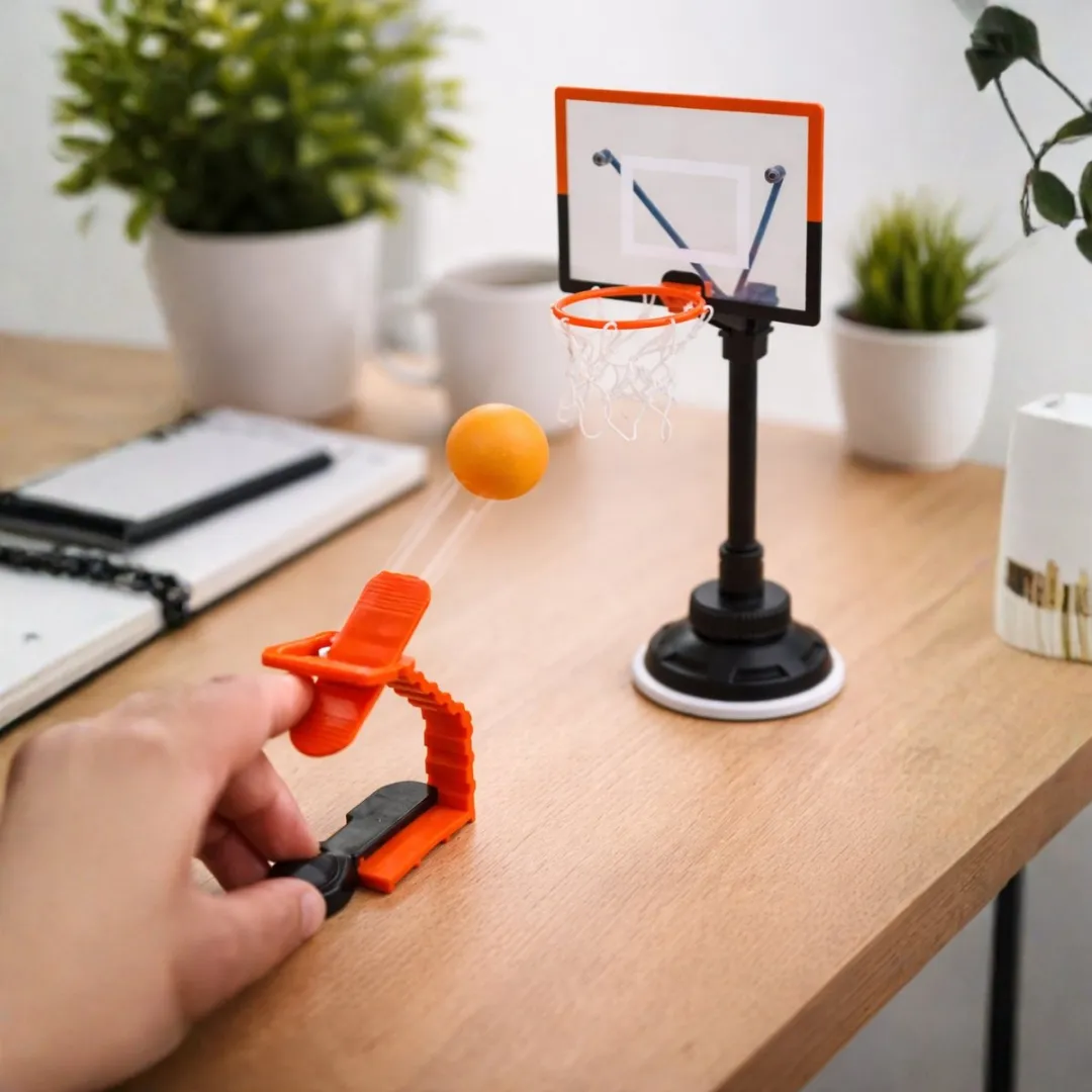Eddy Toys Bureau Basketbalspel - 2 Ballen