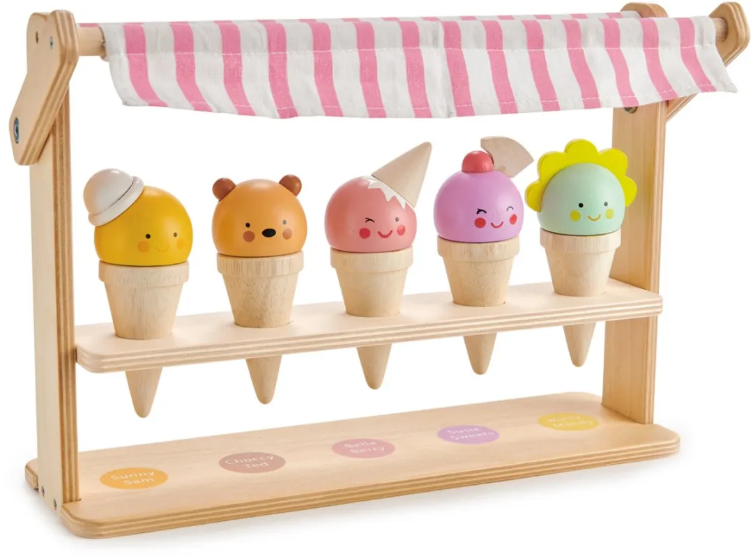 Tender Leaf Scoops & Smiles - Beige/Rose