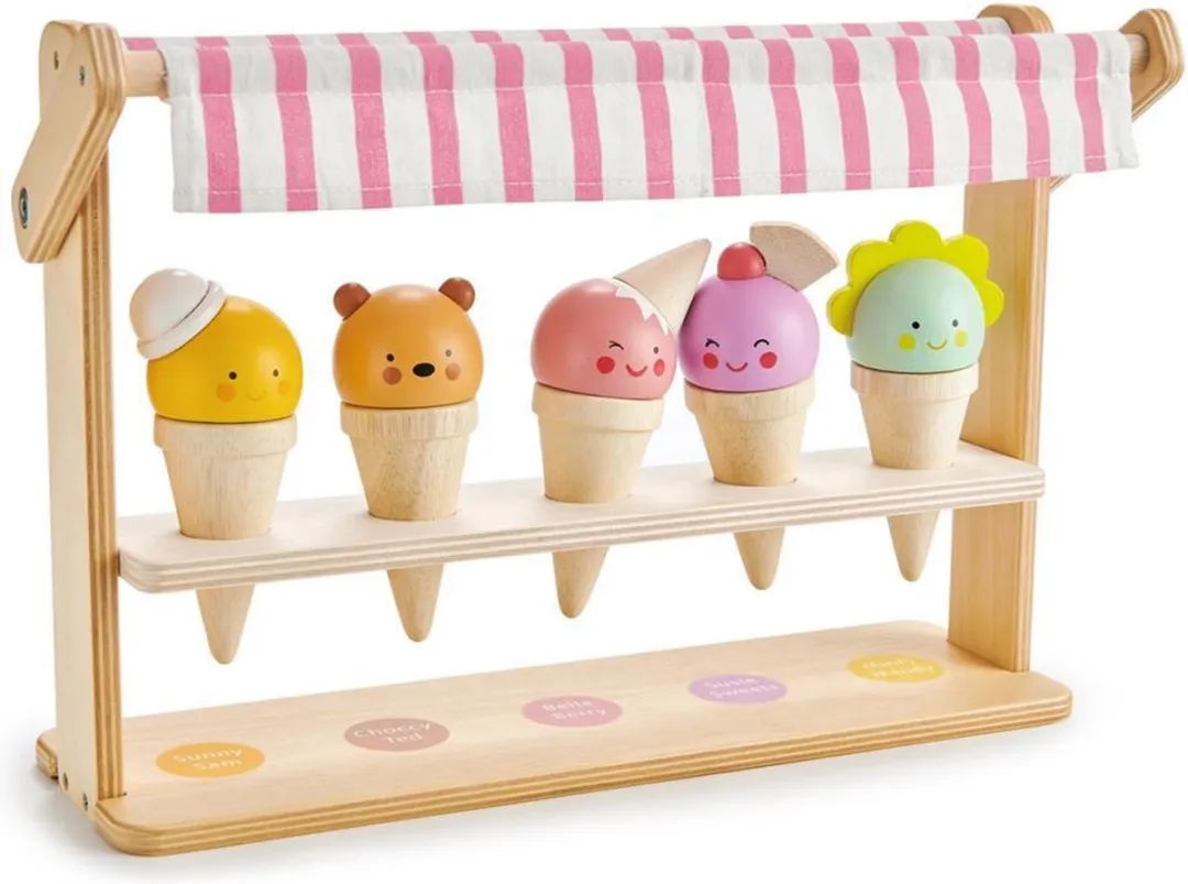 Tender Leaf Scoops & Smiles - Beige/Rose