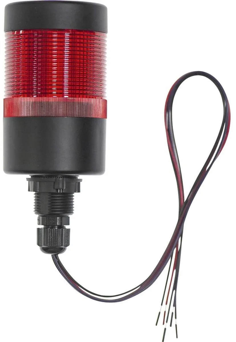 Tru Components TC-12835332 Signaalzuil - Rood - 24V - IP65