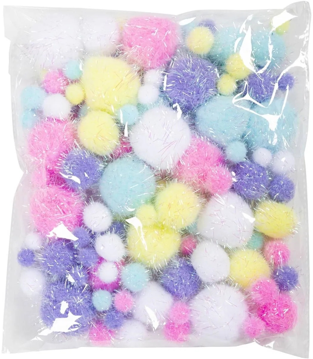 Creativ Company Pom-Poms 15-40mm - 75 Stuks