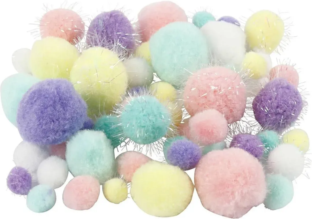 Creativ Company Pom-Poms 15-40mm - 75 Stuks
