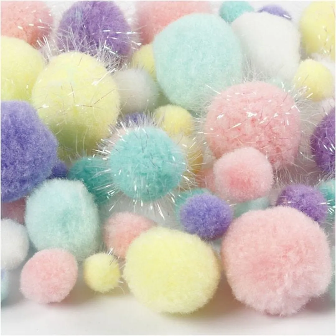 Creativ Company Pom-Poms 15-40mm - 75 Stuks