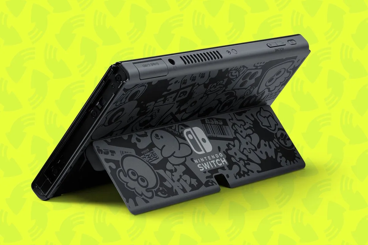 Nintendo Switch OLED Splatoon 3 Editie 64GB - afbeelding 6 van 6