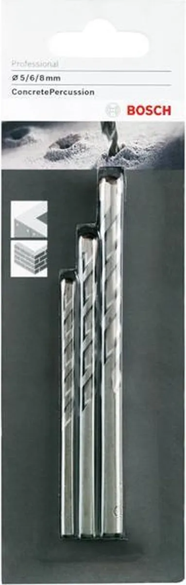 Bosch Betonboor Set 3-delig 5/6/8mm