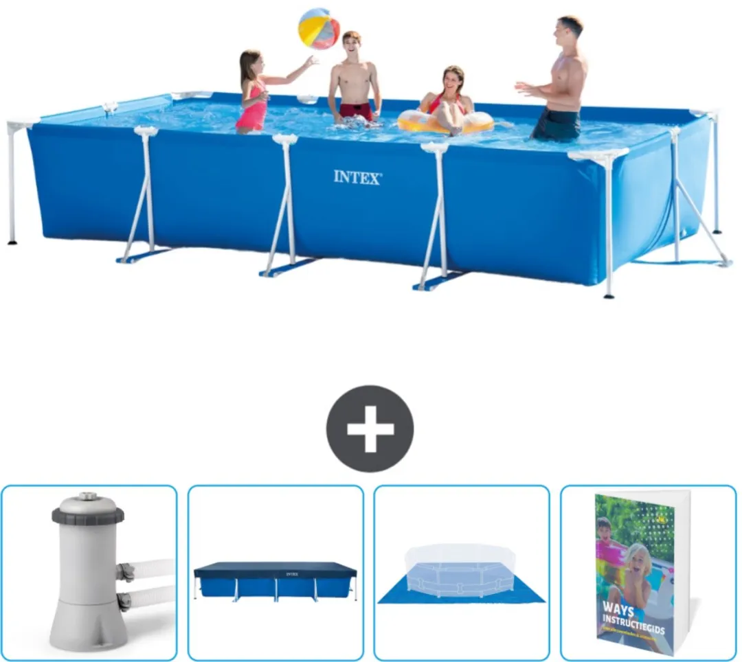 Intex Rechthoekig Frame Zwembad 450x220x84cm