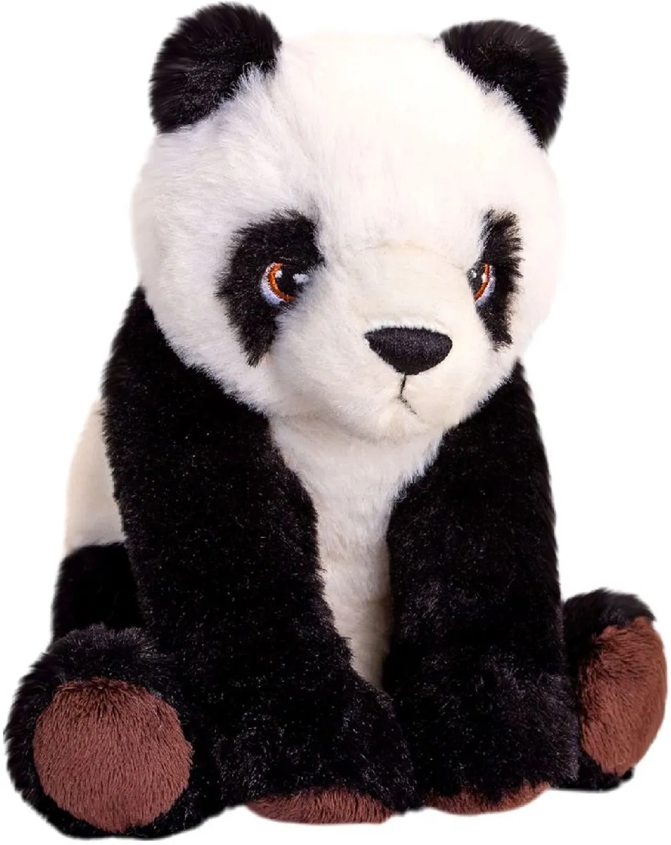 Keel Toys Panda Knuffel - 18 cm - Zwart/Wit