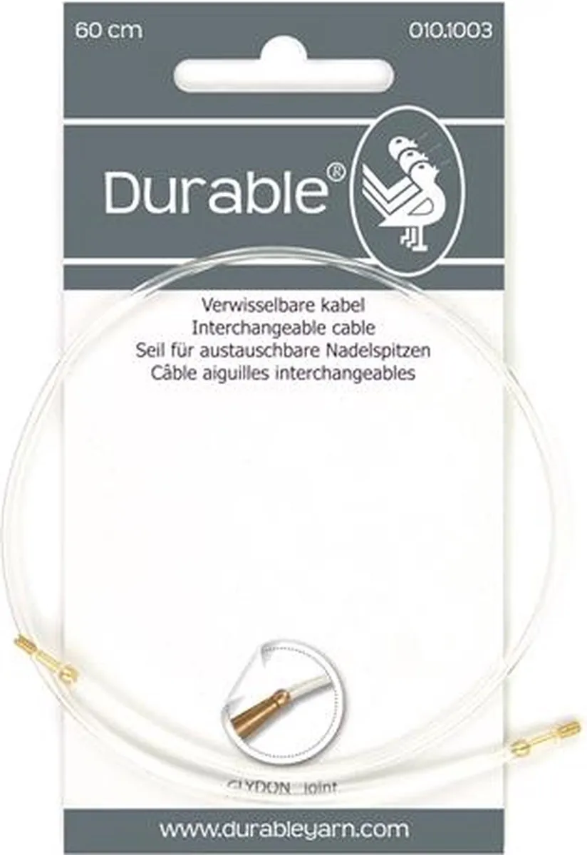 Durable Kabel 60cm voor Verwisselbare Brei-/Haaknaalden
