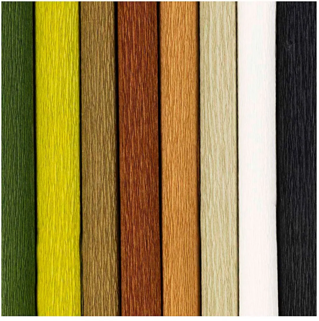 Creativ Company Crêpepapier Naturel - 8 Kleuren A4
