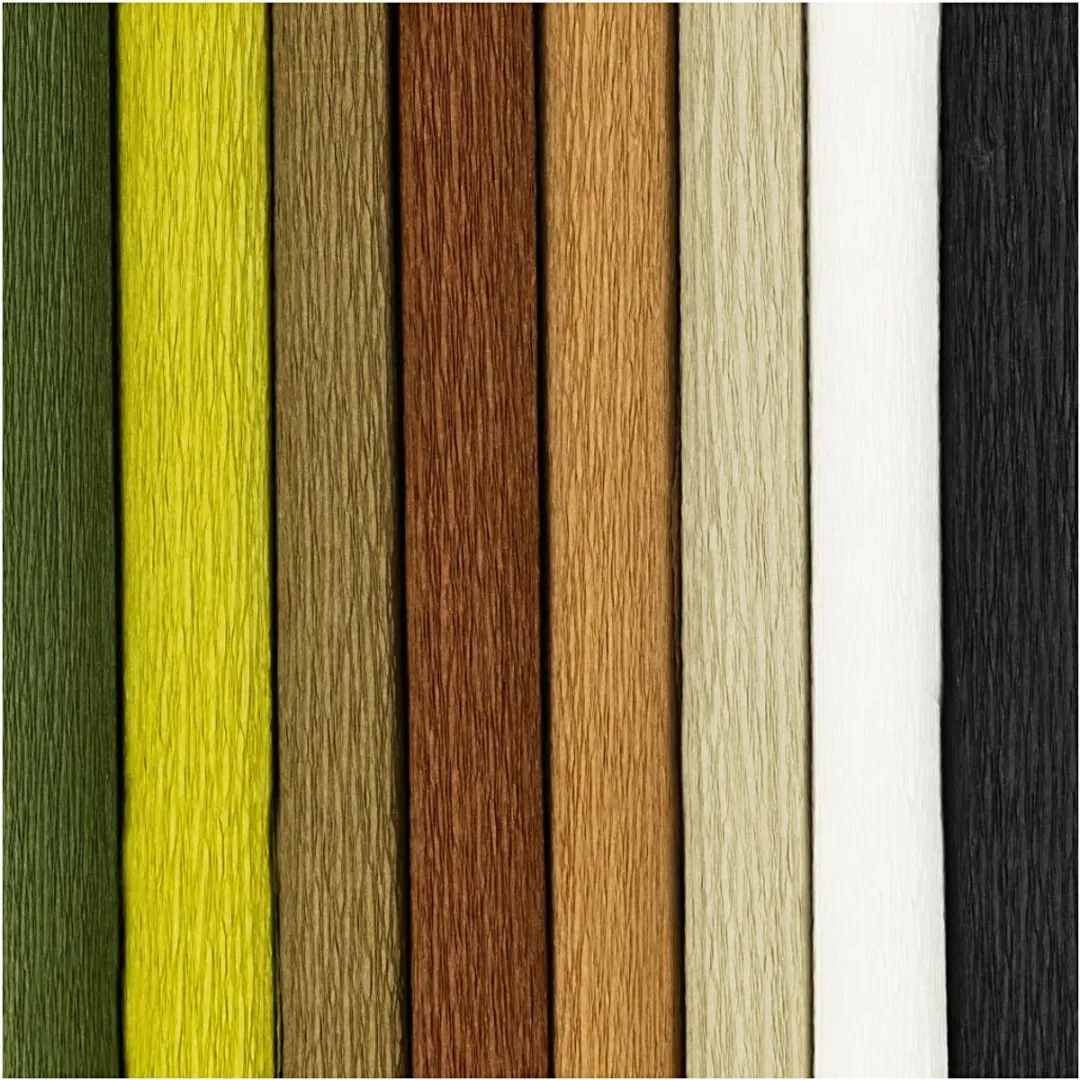 Creativ Company Crêpepapier Naturel - 8 Kleuren A4