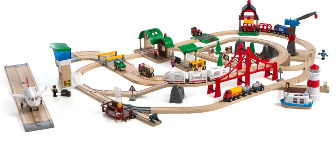 BRIO Premium Treinset World 33766 - 106 Stuks - Multi
