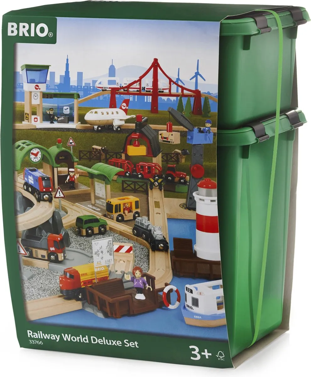 BRIO Premium Treinset World 33766 - 106 Stuks - Multi