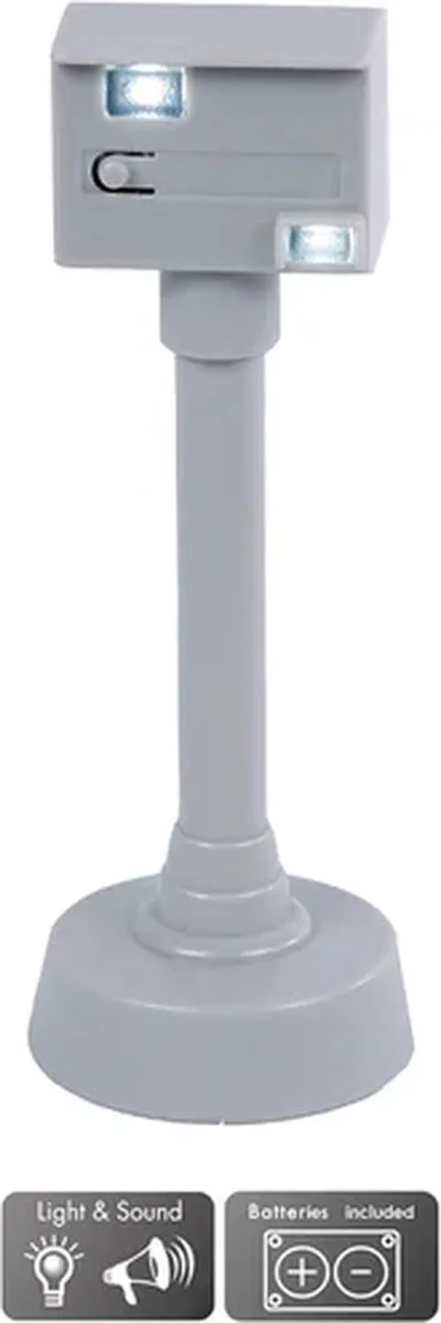 Kids Globe Flitspaal 570012 - Licht & Geluid - Grijs