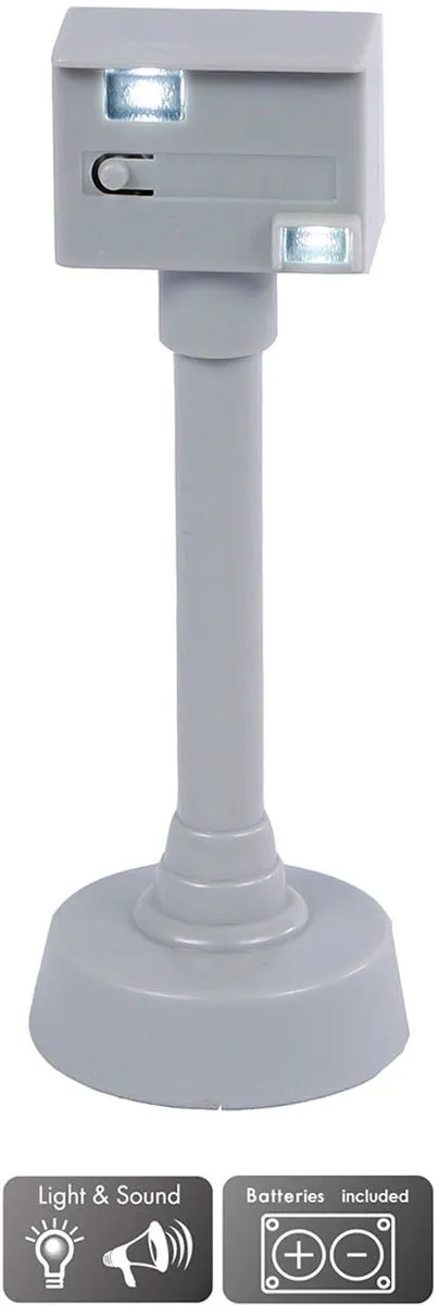 Kids Globe Flitspaal 570012 - Licht & Geluid - Grijs