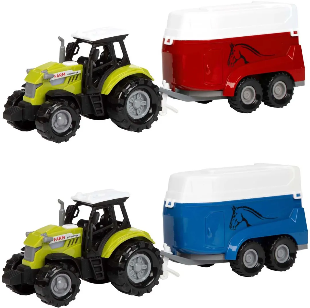 Toi-Toys Ackers Ville Tractor met Trailer 28117Z