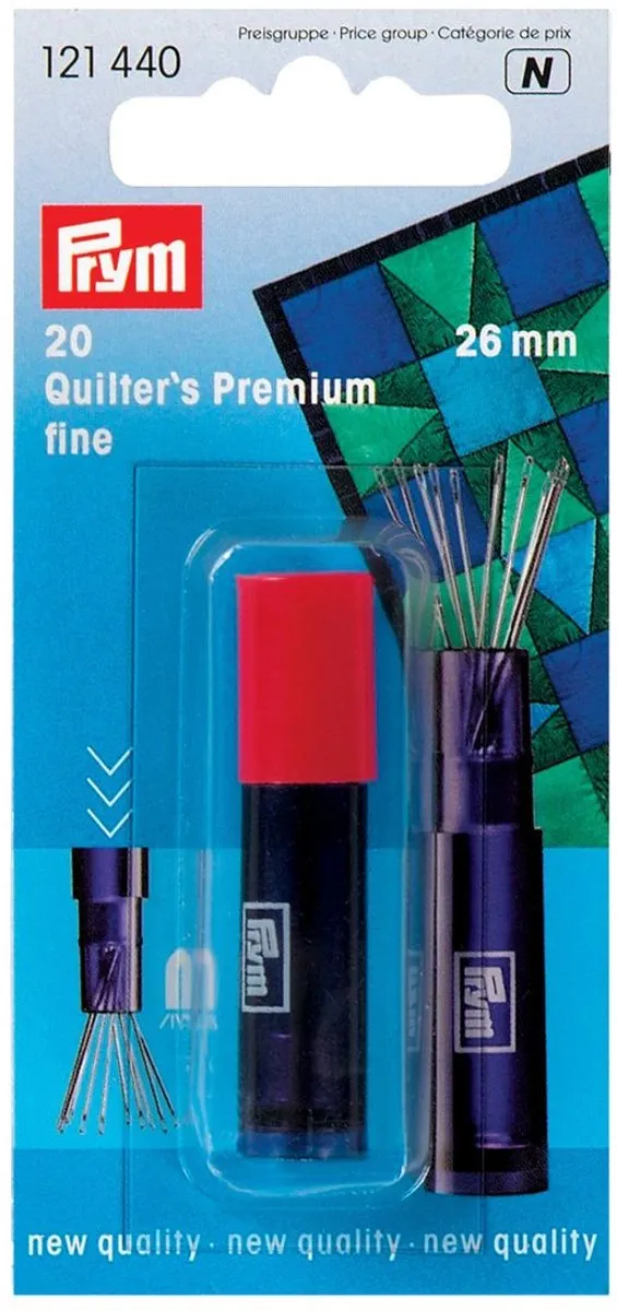 Prym Quiltingnaalden 20 Stuks - 0,60mm Zilverkleurig
