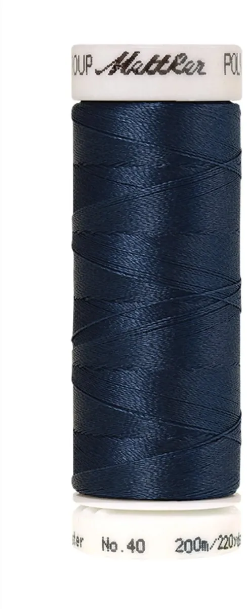 Amann Mettler Polysheen Borduurgaren 200m - Blauw