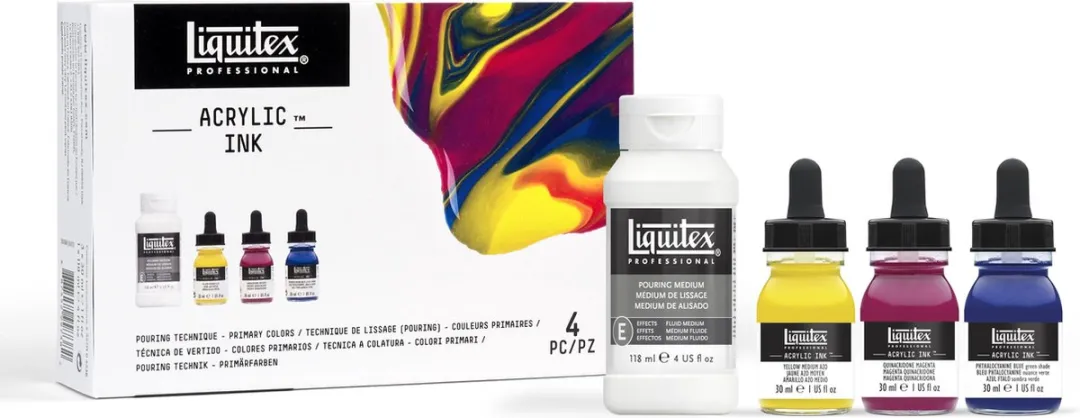 Liquitex Professional Ink! Pouring Medium Set - 3 Kleuren 500ml