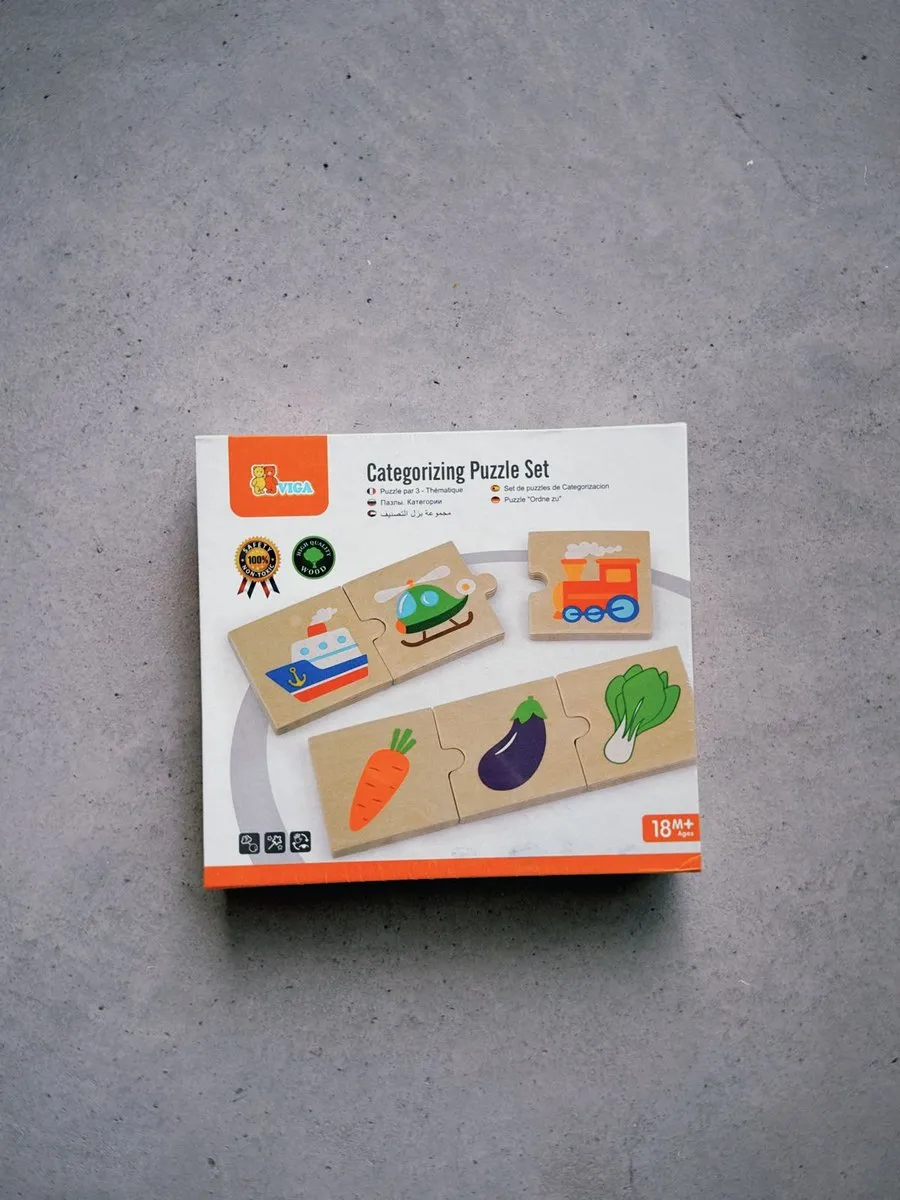 Viga Toys Logica Puzzelset 24-delig - Multicolor